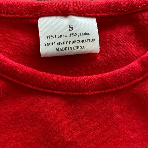 Grinch Christmas Top and Festive Bell Bottom Pants Set, girls size S (2T) - Picture 5 of 7